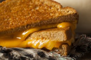 Homemade Grilled Cheese with Tomato Soup for Lunch