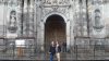 Lisa & Heather outside La Compania Church.JPG