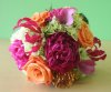 Hot pink & orange wedding flowers for Aronimin Golf Club in Newtown Square PA 10.jpg