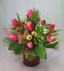 Tulips in galvanized red tin for delivery to philadelphia.jpg
