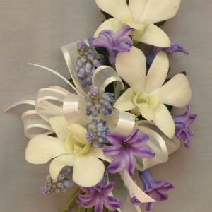 White Dendrobium Corsage