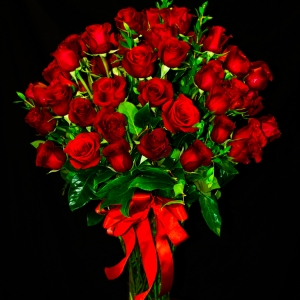 50 Red Rose Arrangement