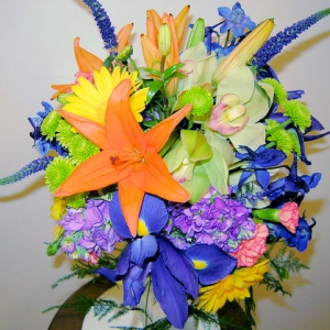 Tropical Colored Wedding