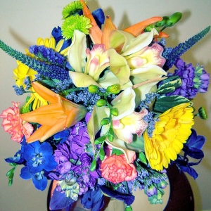 Tropical Colored Wedding