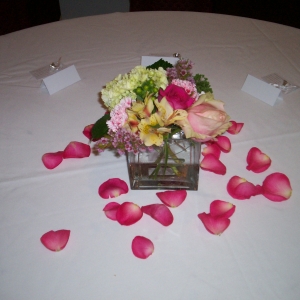 Cube Vase Centerpiece