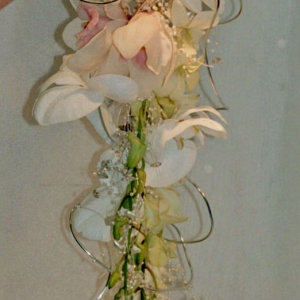 Orchid cascade bouquet