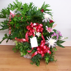 Planter basket with fresh added