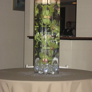 Illuminated Submerged Cymbium Orchid Centerpiece