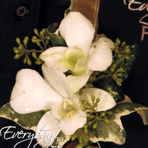 White Orchid Boutonnieres