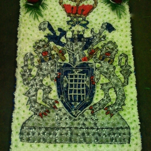 Floral Tribute Police Badge