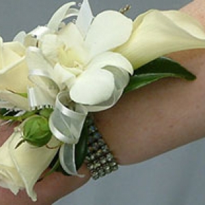 Crystal Rock Candy Prom Corsage