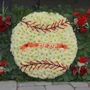 Baseball Funeral Design