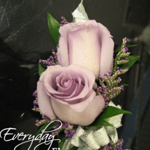 Two Lavender Rose Corsage