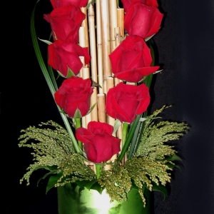 Roses and Bamboo