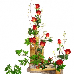 Bamboo roses