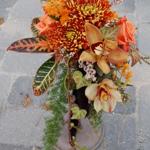 Rustic Elegance Cascading Bridesmaid Bouquet