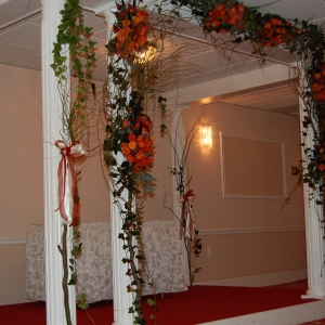 Autumn ceremony decor