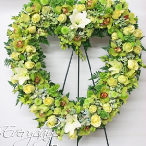 Lavish green Sympathy Wreath