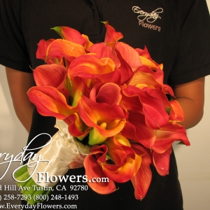 Mango Calla Lily Bride bouquet 2nd View