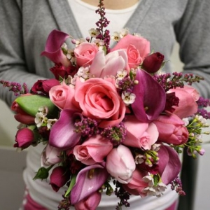 Mixed Pinks Bridesmaid Bouquet
