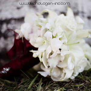 Bride's White Bouquet