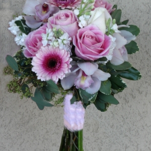 Pink and mauve Wedding Bouquet