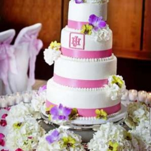 Trinity Flowers Cake with Hydrangeas and Orchids
