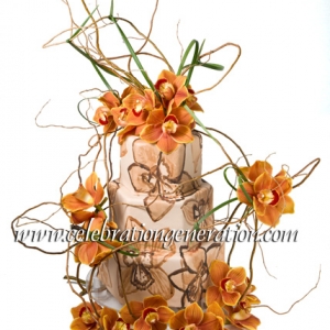 Chocolate Orchids Cake