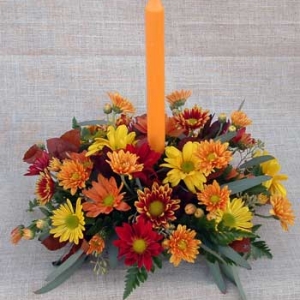 Autumn Centerpiece with 1 candle