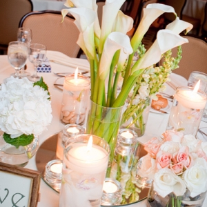 Wedding Table Centerpieces by Belvedere Flowers