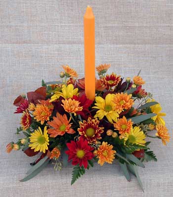 Autumn Centerpiece with 1 candle