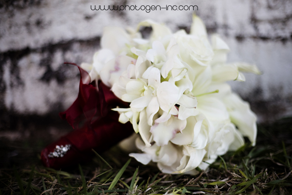 Bride's White Bouquet