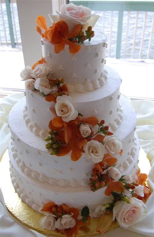 Cascading Cake Flowers