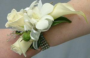 Crystal Rock Candy Prom Corsage