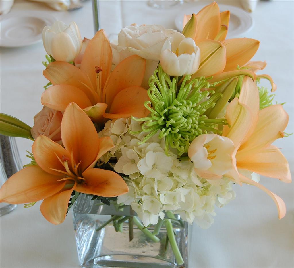 Cube centerpieces - Martell's Watersedge