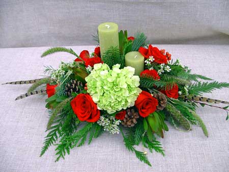 Double candle centerpiece