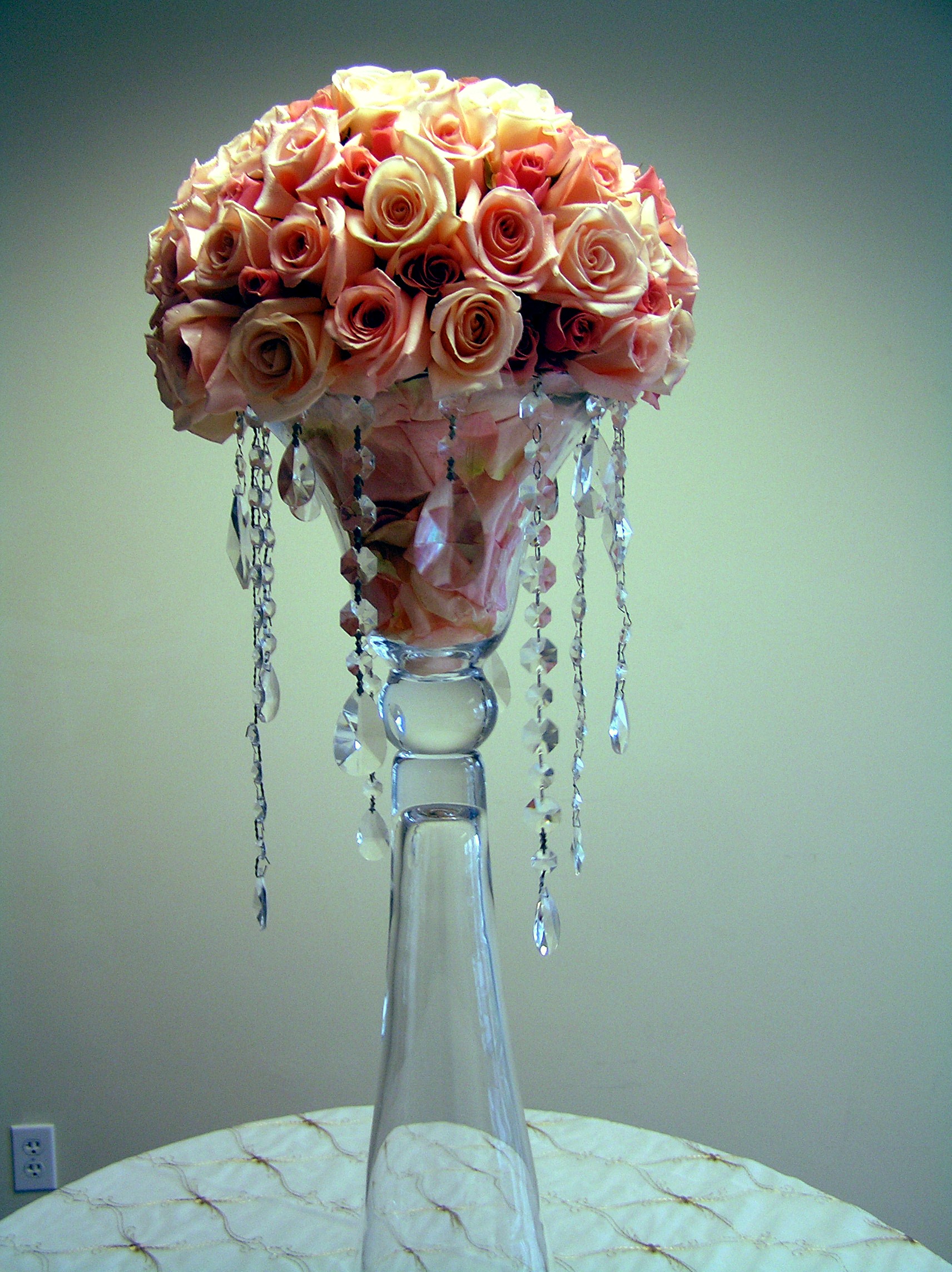 Elegant Crystals and Roses