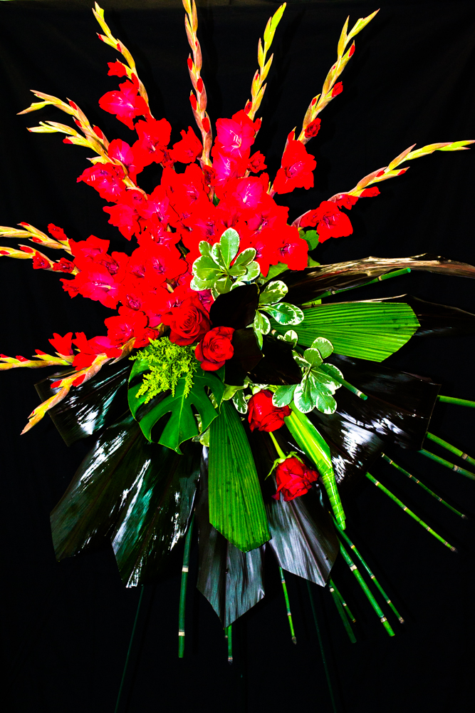 Exotic Gladiolas Standing Spray