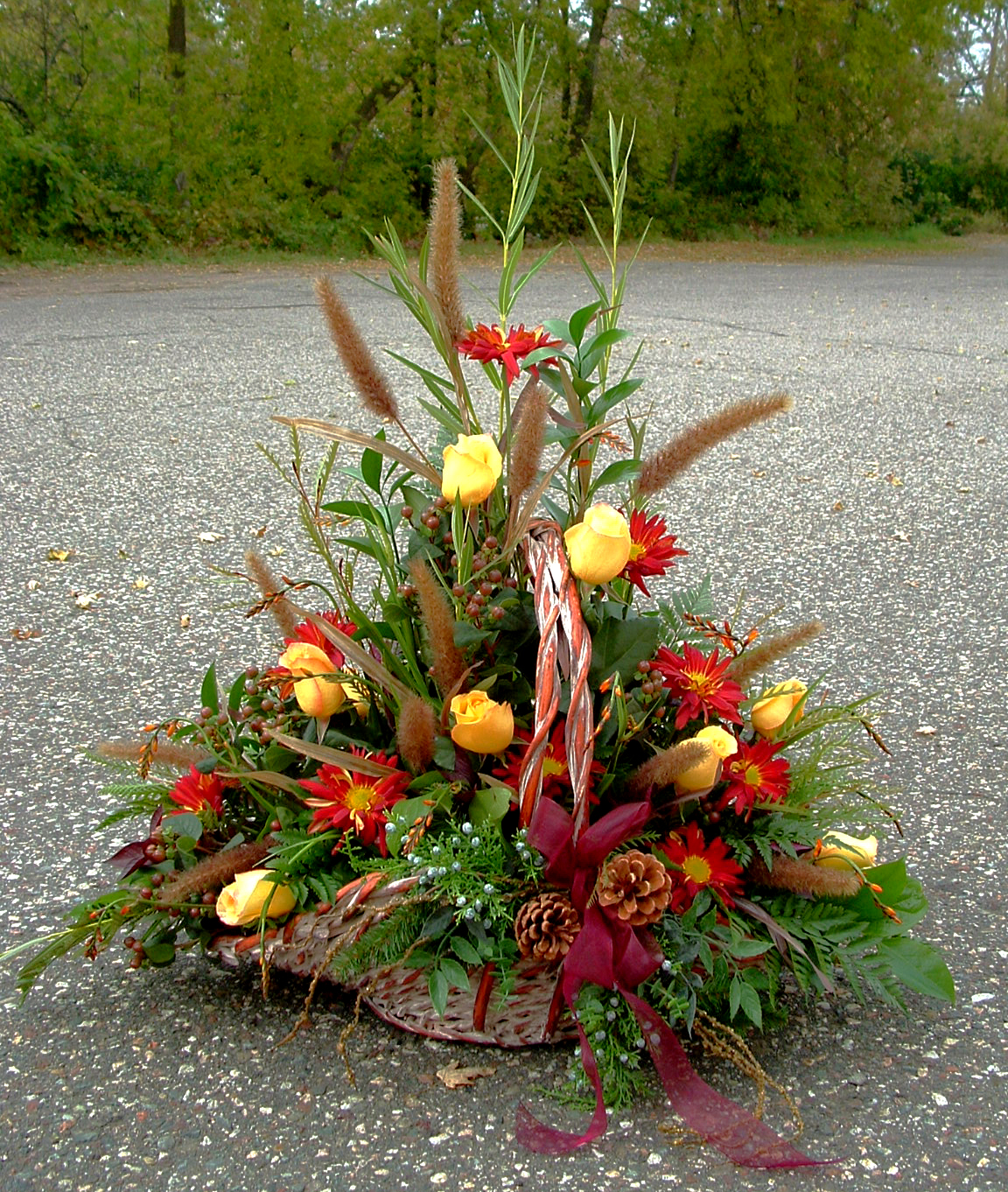 Fall sympathy basket