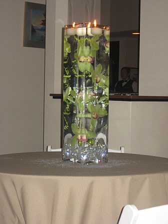 Illuminated Submerged Cymbium Orchid Centerpiece