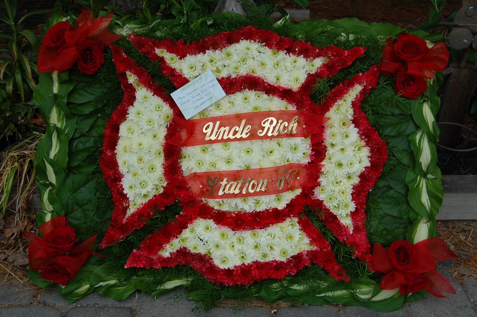 Maltese Cross Funeral Design