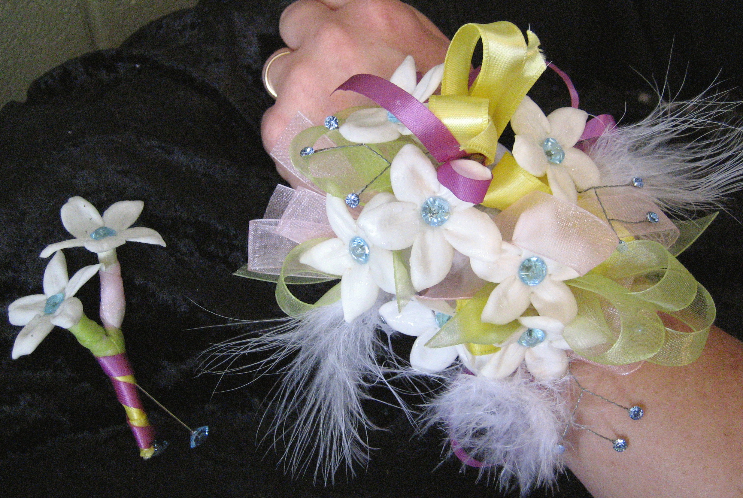 Multi color steph corsage