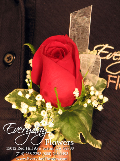 Red Rose Boutonniere