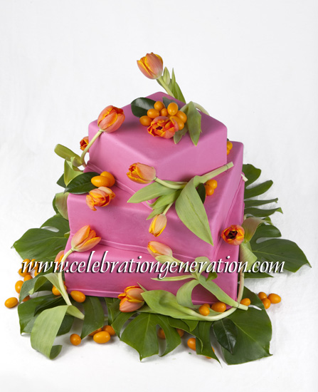 Tulips & Kumquats Cake