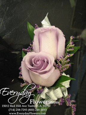 Two Lavender Rose Corsage