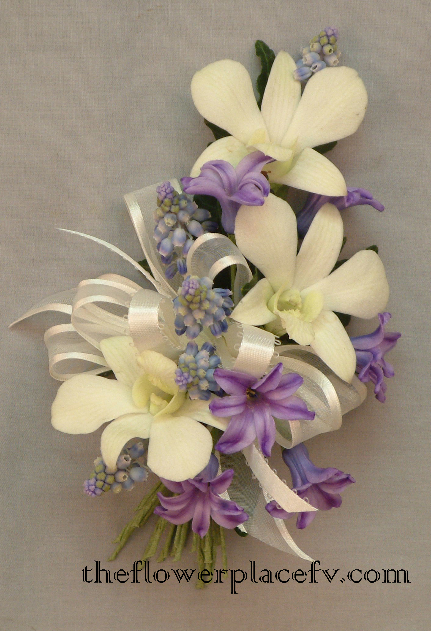 White Dendrobium Corsage