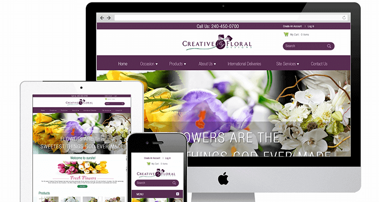 Custom florist websites